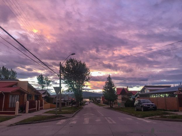 Atardecer en Puerto Natales