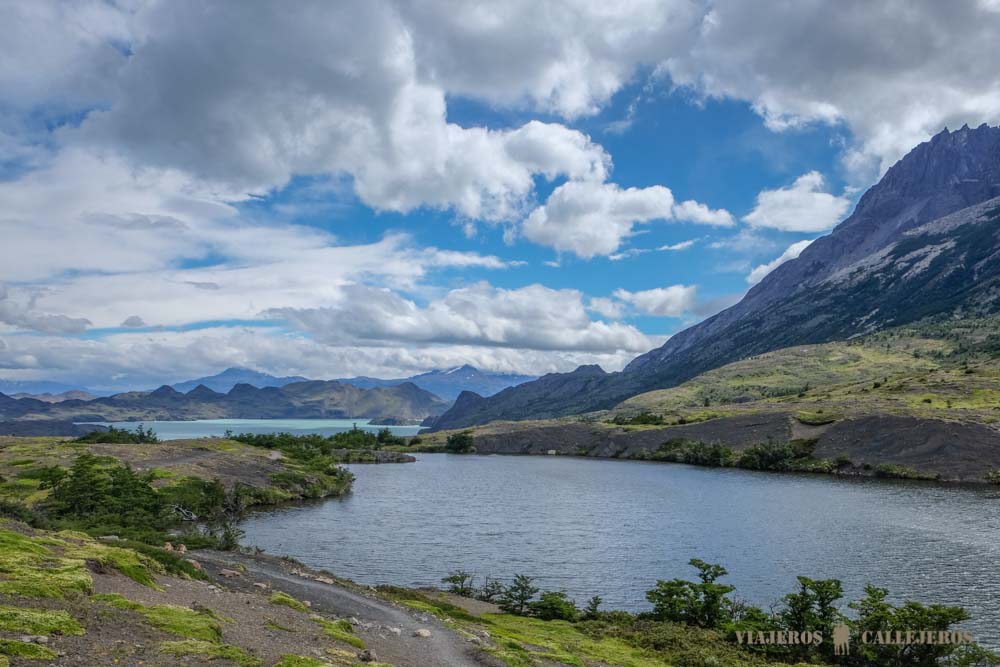 Primeras vistas del Lago Nordenskjöld