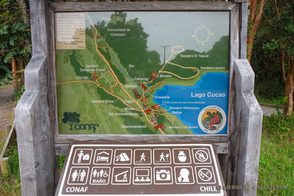 Mapa Parque Nacional de Chiloé
