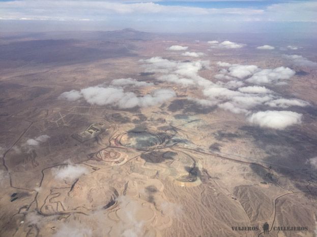 Paisajes desde el vuelo de Calama a Santiago de Chile