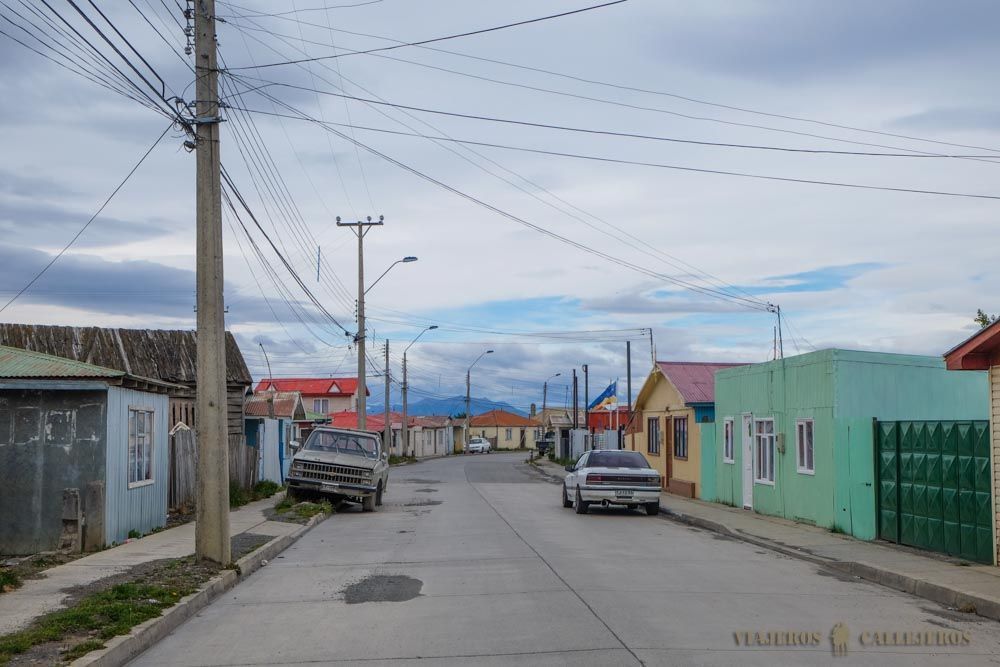 Calle de Puerto Natales el día 1 de enero