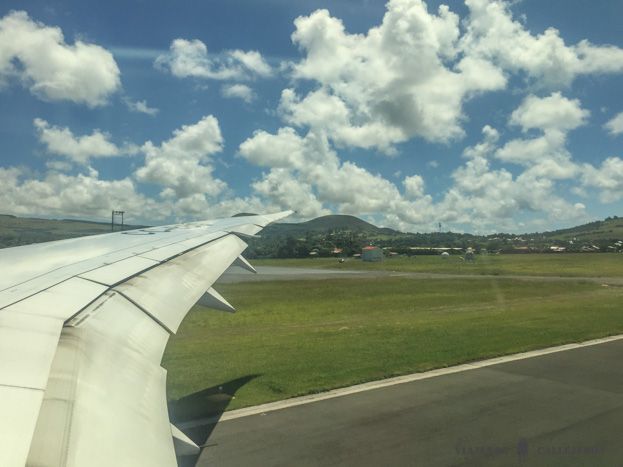 Aterrizaje en Isla de Pascua