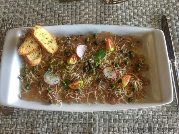 Carpaccio. Restaurante Poevara