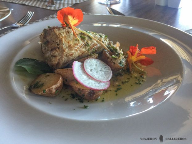 Pescado del día en el Restaurante Poevara