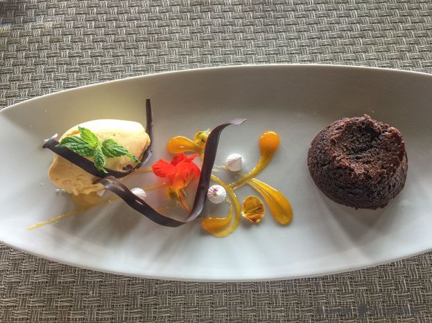 Volcán de chocolate
