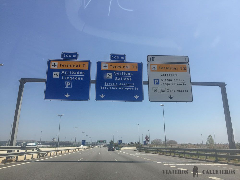 Camino del Aeropuerto de Barcelona