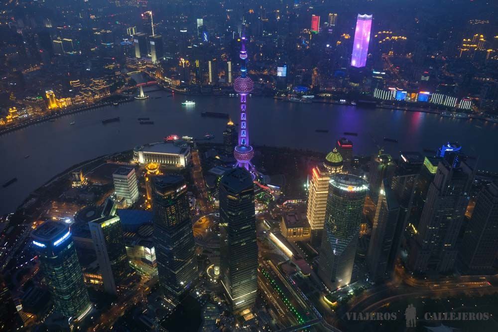 Vistas desde la Shanghai Tower