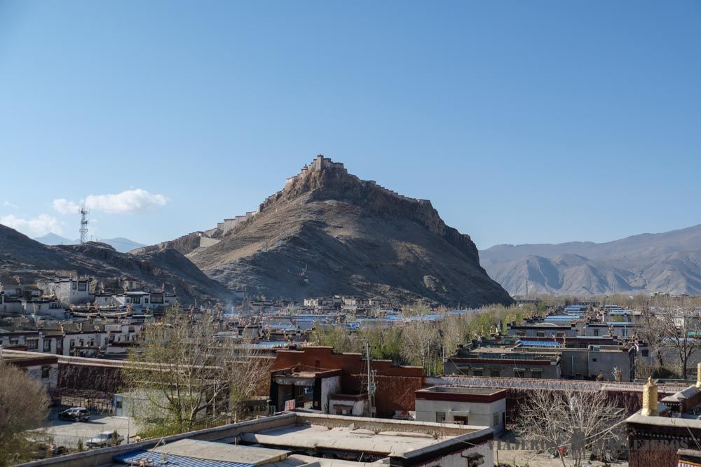 Gyantse Dzong desde la Pagoda Kumbum