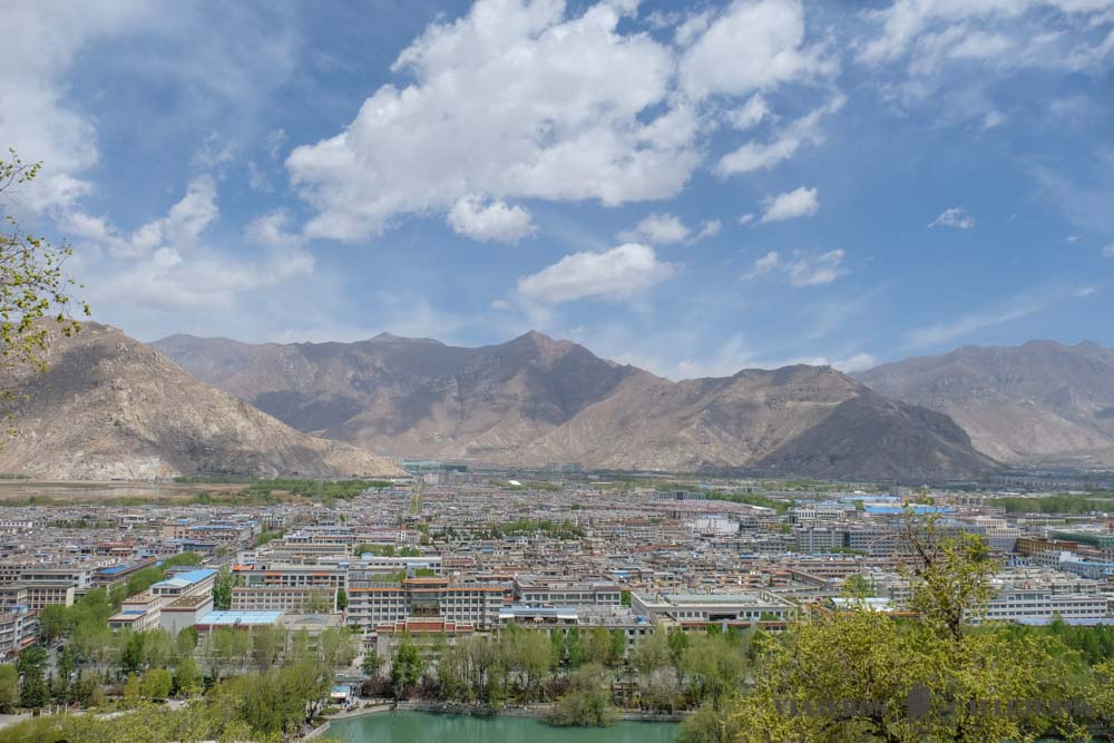 Vistas de Lhasa desde el Potala
