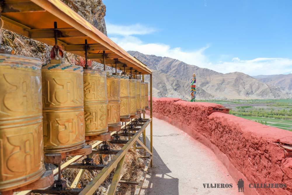 Ruedas de oración del Palacio Yungbulakang