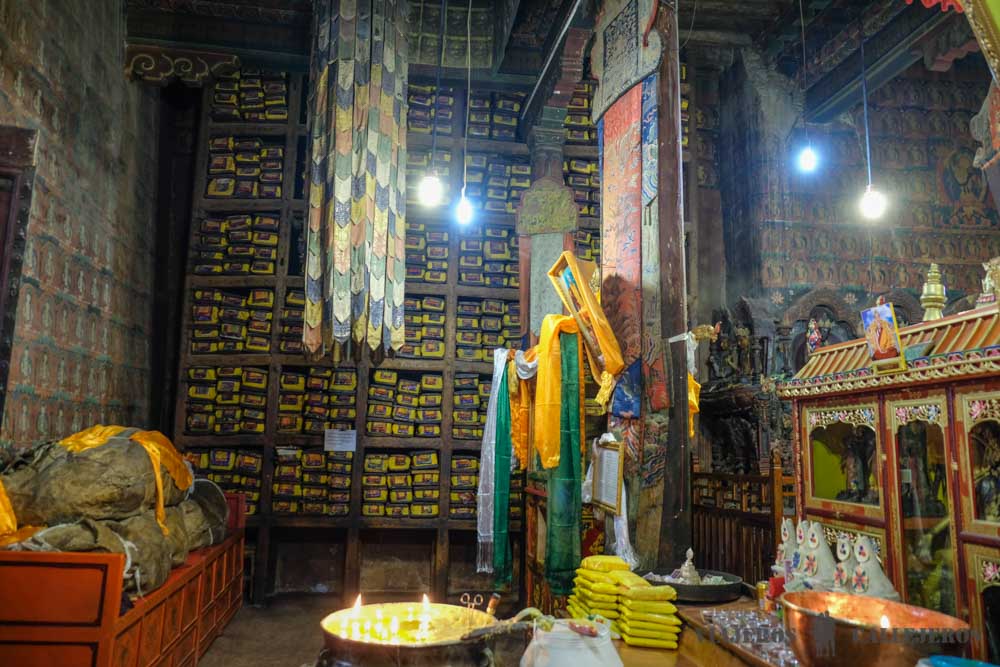 Libros en el Monasterio Pelkor Chöde