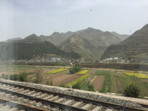 Paisajes desde el tren de Shanghái a Lhasa