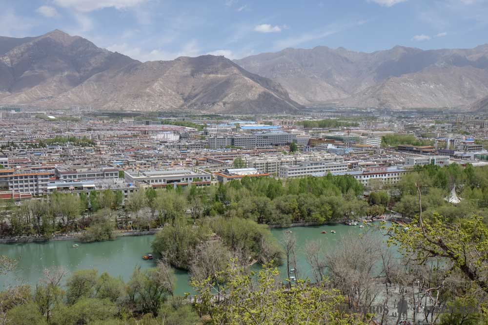 Vistas de Lhasa desde el Potala