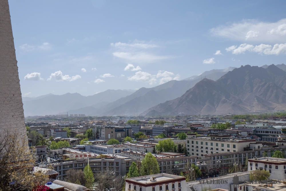 Vistas de Lhasa desde el Potala