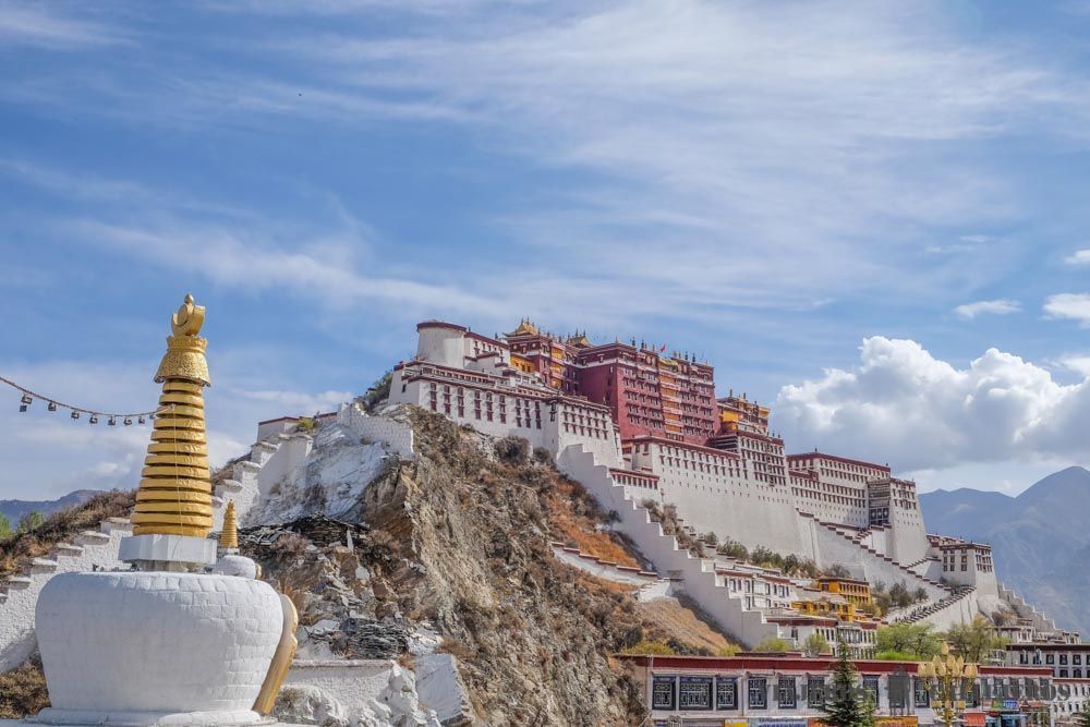 Palacio de Potala desde Yaowang Mountain
