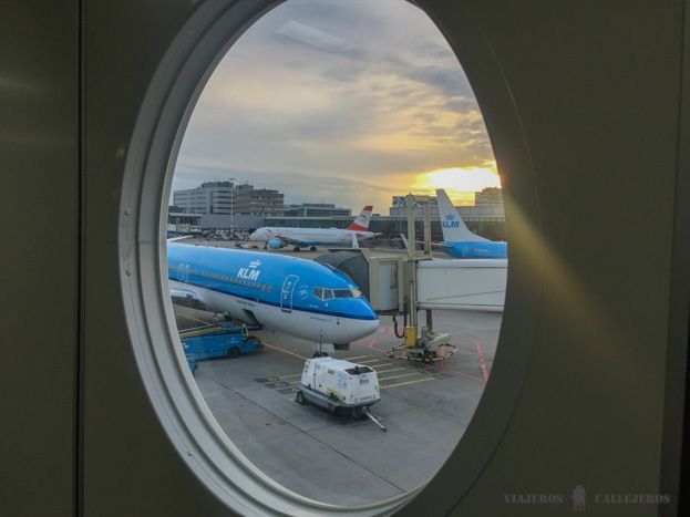 Amanecer con KLM