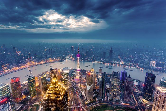 Vistas desde el Shanghai World Financial Center