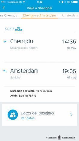 Aplicación KLM