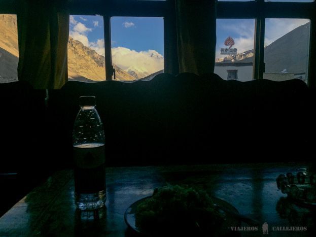 Cenando con vistas al Everest