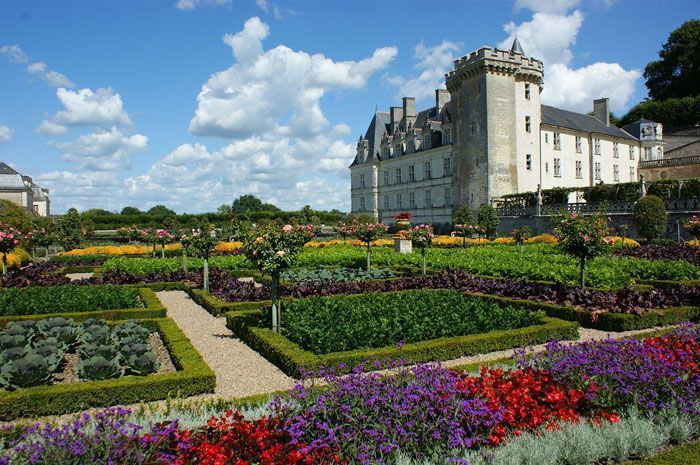 Castillo de Villandry en el Valle del Loira