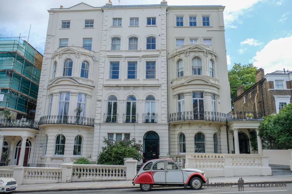 Detalles del barrio Notting Hill en Londres