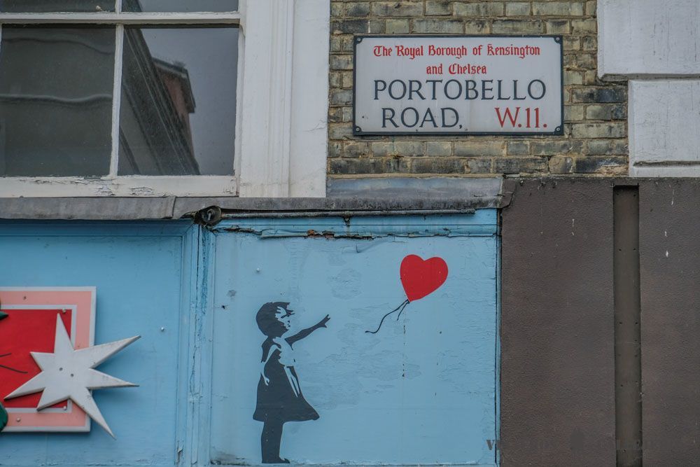 Mercado de Portobello en Londres