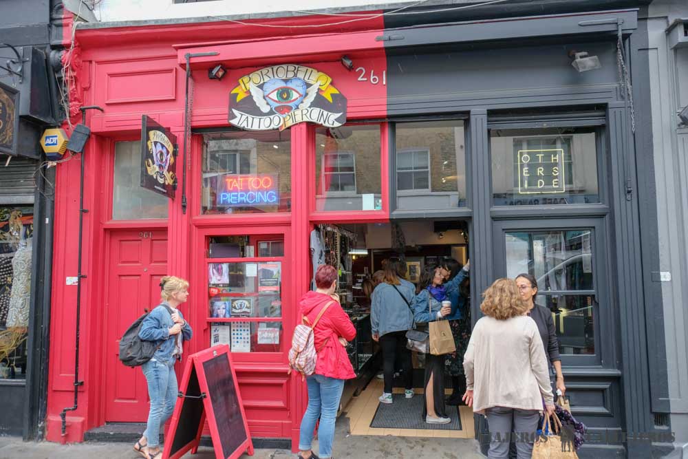 Tiendas del Mercado de Portobello