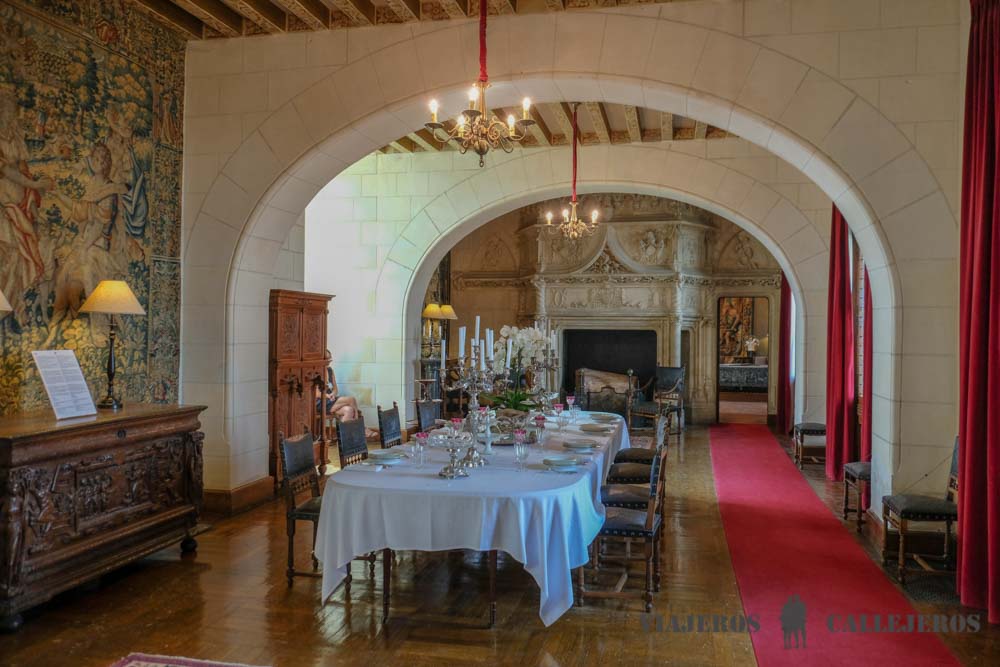 Comedor del Castillo de Chaumont-sur-Loire