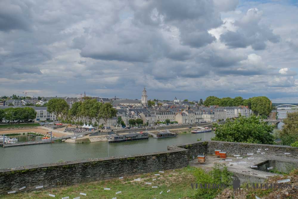 Angers desde el Castillo de Angers