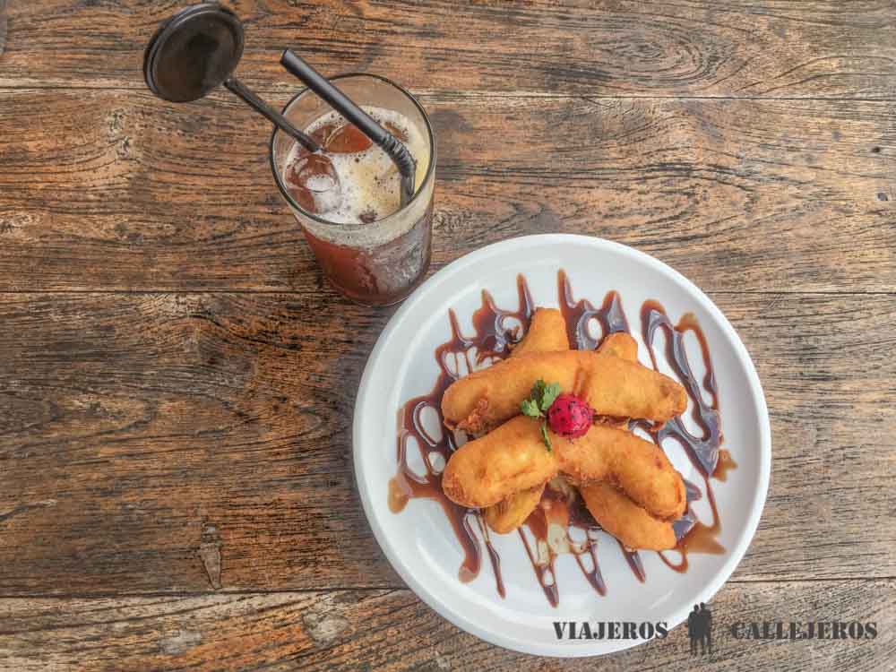Fried Banana. Gong Restaurant
