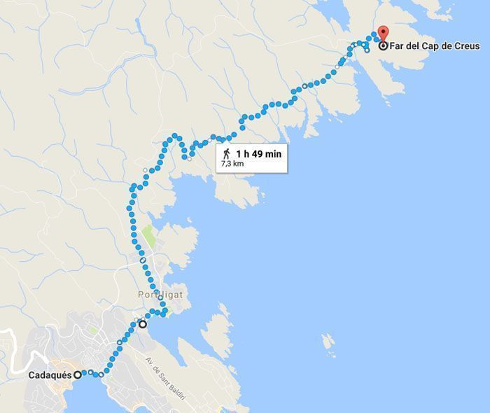Camino de Ronda de Cadaqués al Cap de Creus