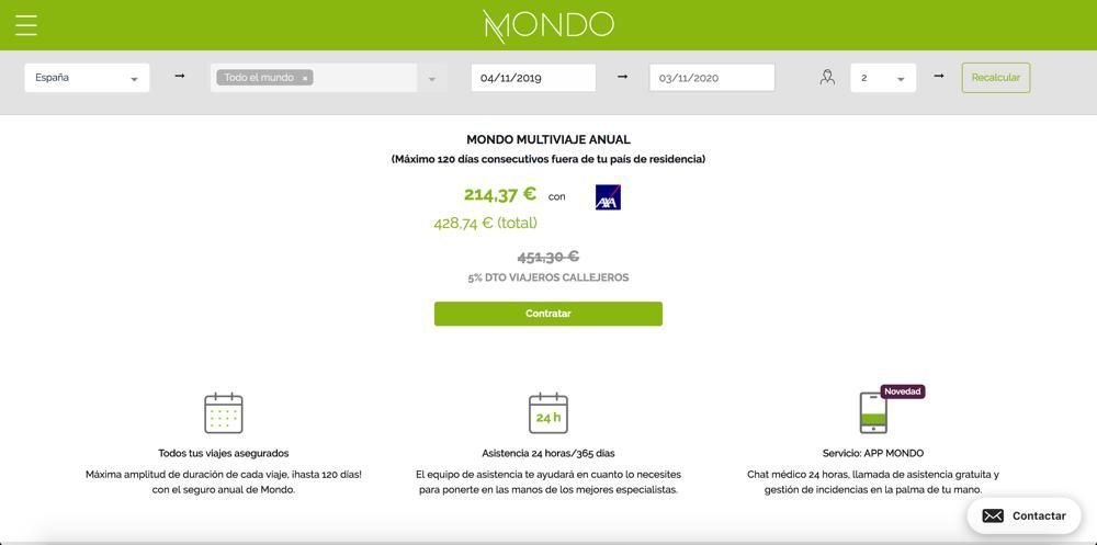 Precio seguro anual