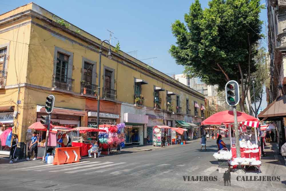 Alrededores de la calle República de Chile en Ciudad de México
