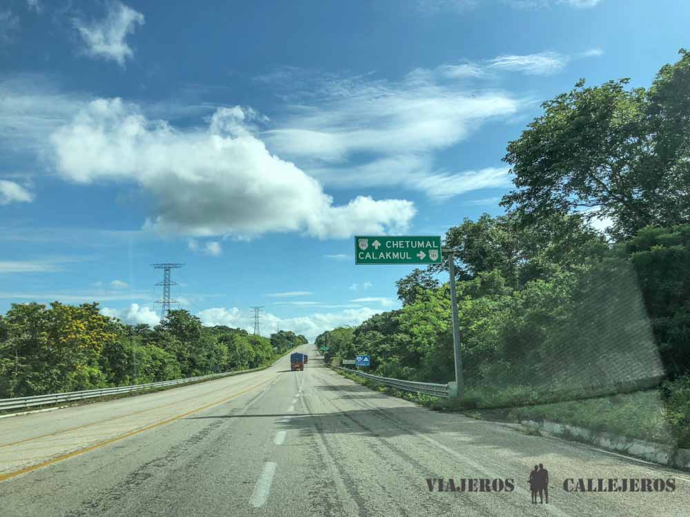 Carretera de Escárcega a Calakmul