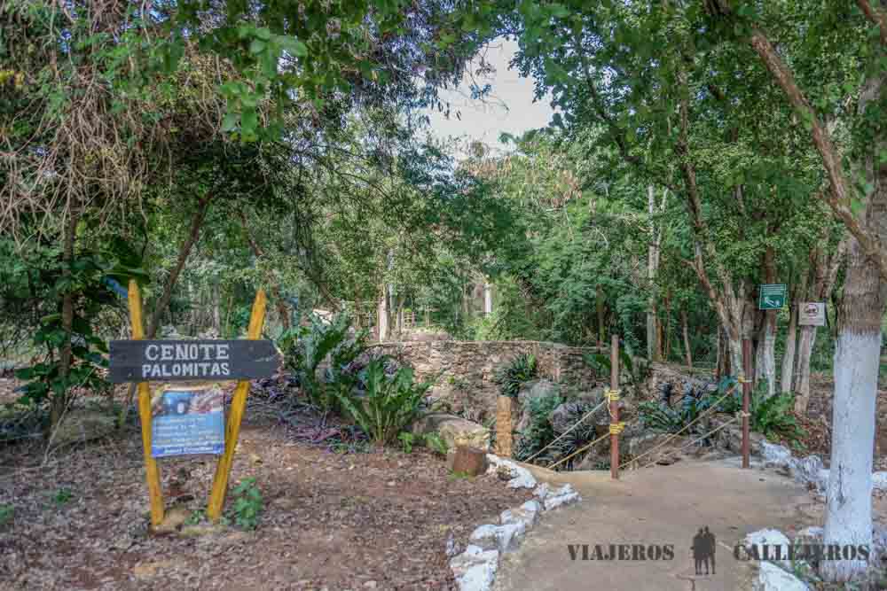 Acceso al Cenote Palomitas
