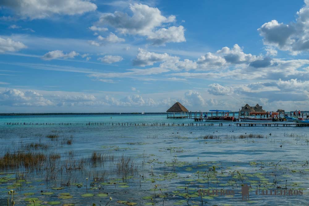 Laguna de Bacalar desde el restaurante La Playita