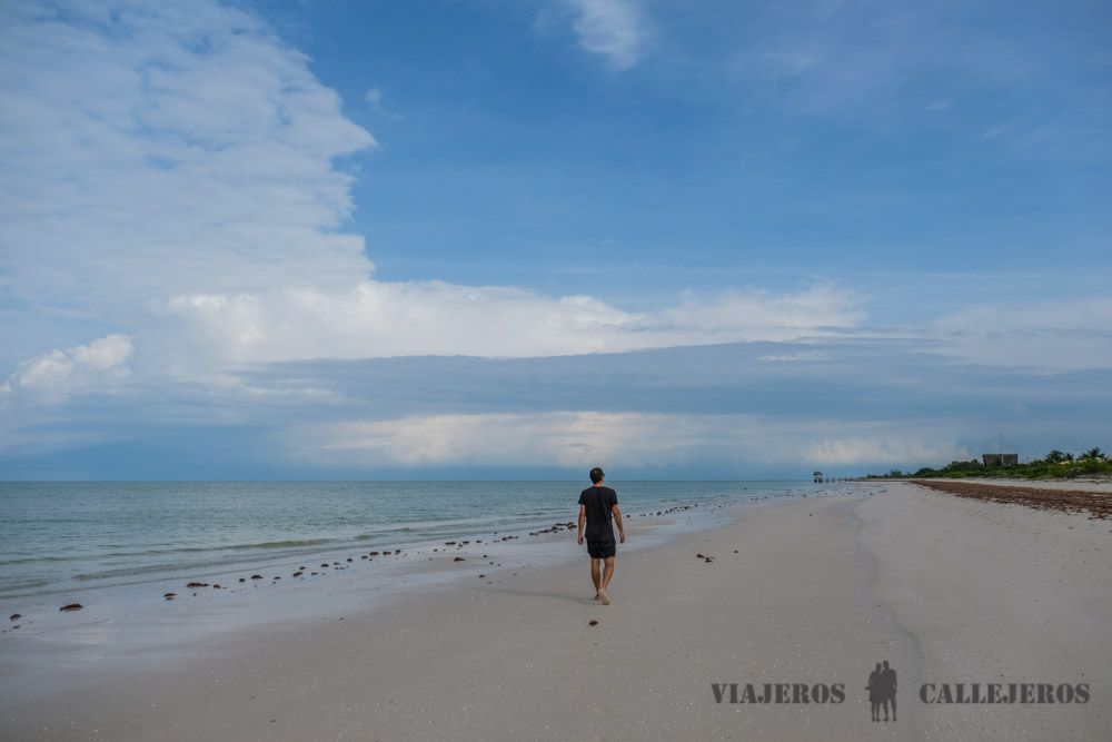 Paseo por la playa del Hotel & Villas Playa Maya Resorts Celestun