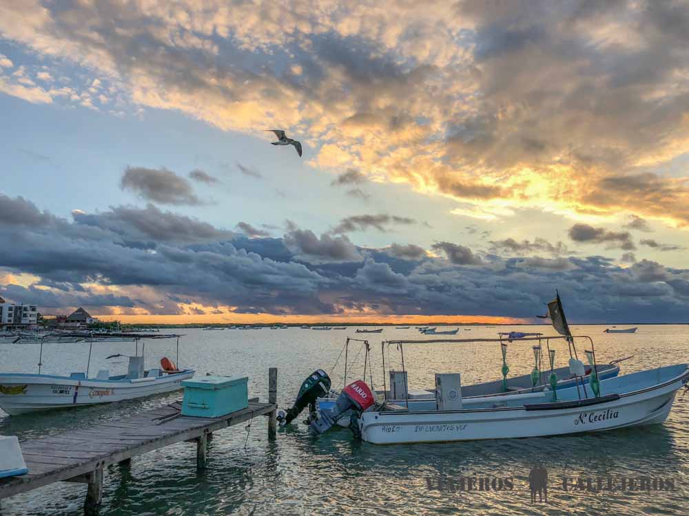 Atardecer en Río Lagartos