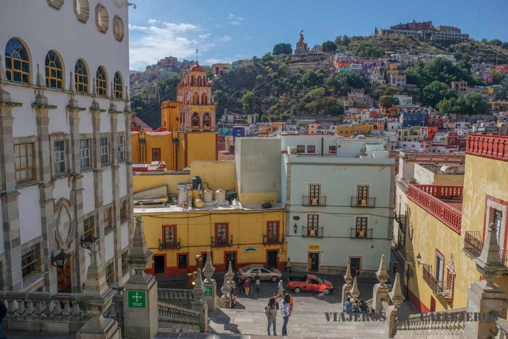 Vistas desde la parte alta de la Universidad de Guanajuato