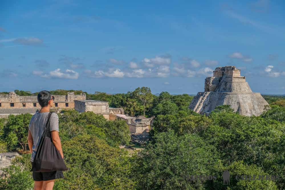 Vistas de Uxmal desde el Palacio del Gobernador