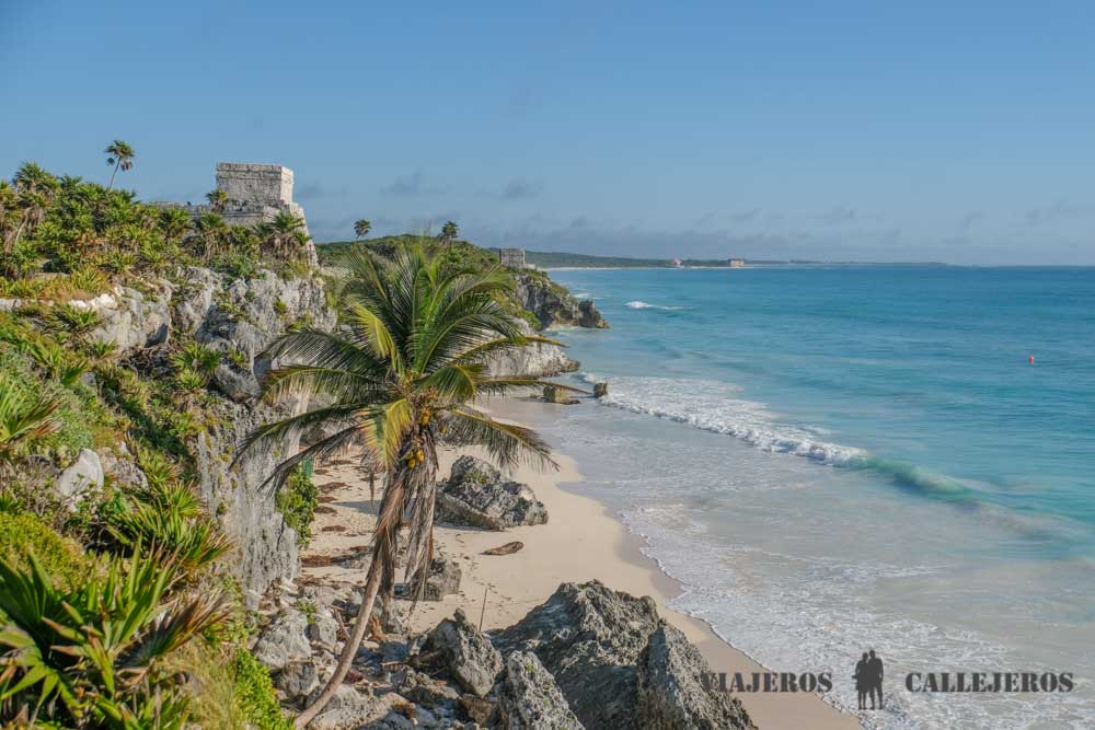 Ruinas de Tulum, una de las visitas del viaje a la Península de Yucatán en coche
