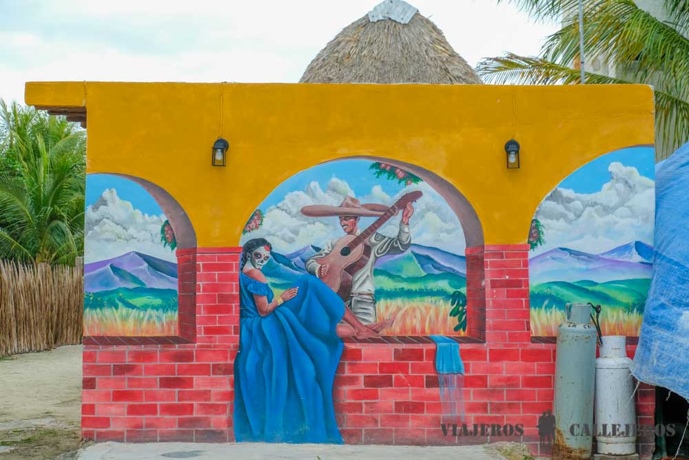 Ruta de los murales en Holbox