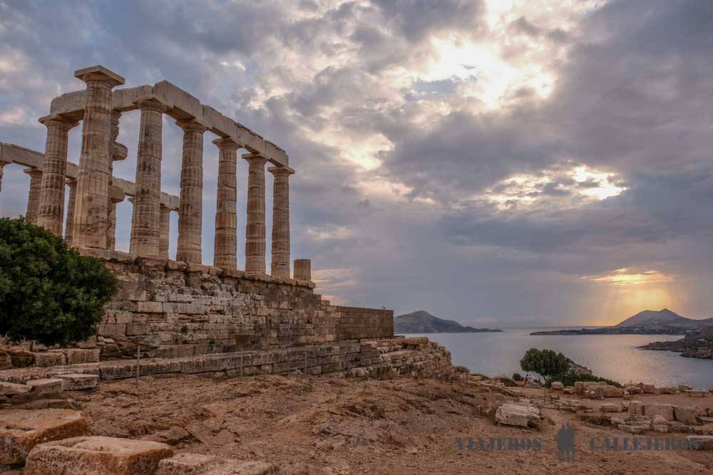 Atardecer en el Cabo Sounion