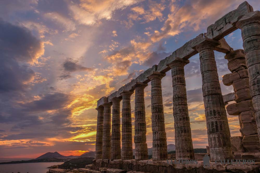 Atardecer en el Cabo Sounion