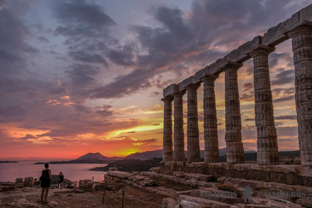 Atardecer en el Cabo Sounion