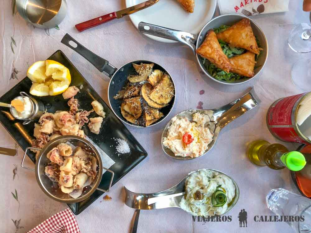 Cena en el Restaurante Marinos