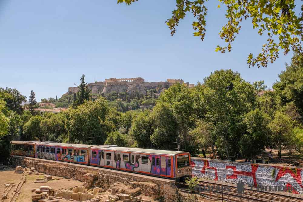 Vistas de la Acrópolis desde el Paseo Antiguo