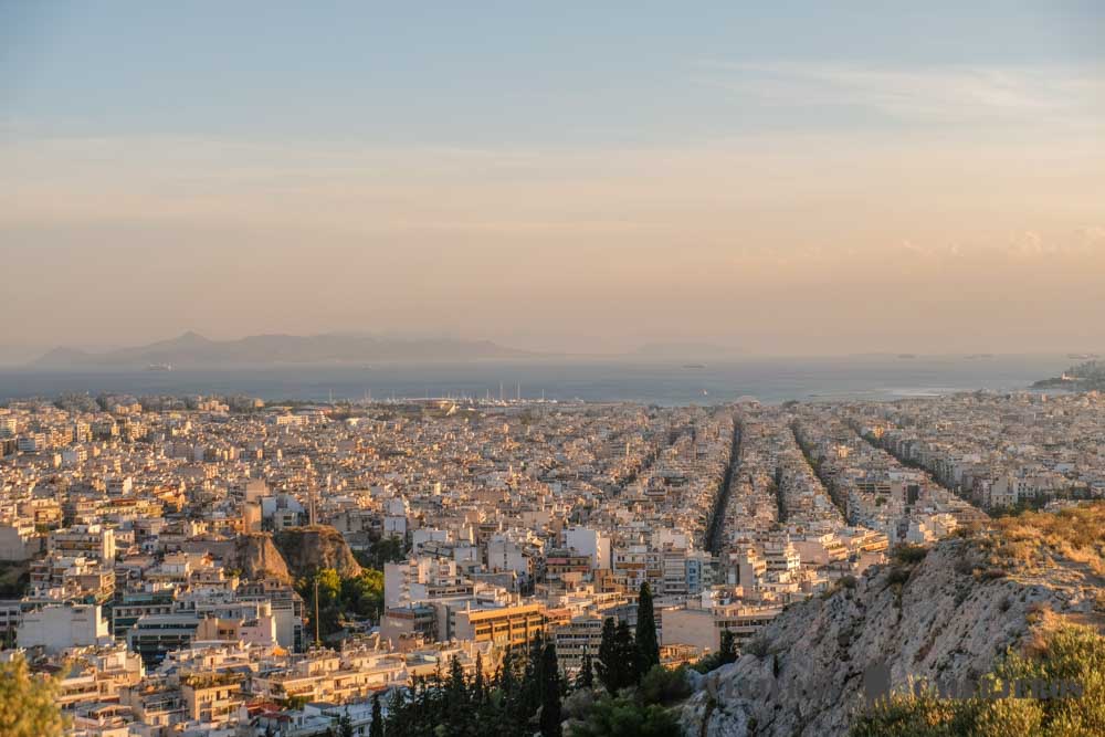 Vistas de Atenas desde la Acrópolis