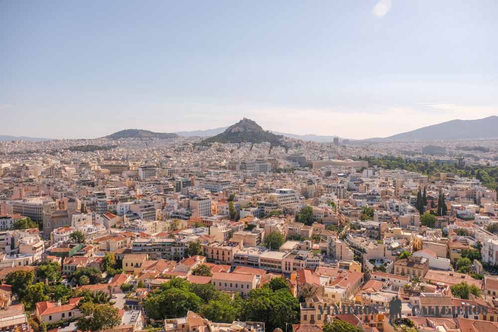 Vistas de Atenas desde la Acrópolis