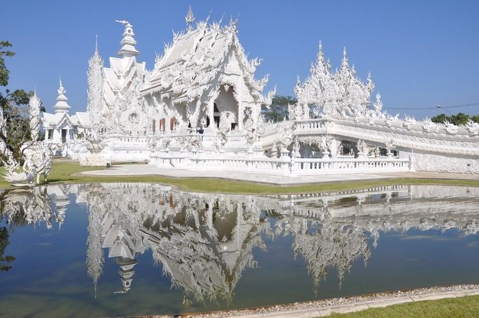 Templo Blanco (Wat Rong Khun), otra de las zonas donde dormir en Chiang Rai